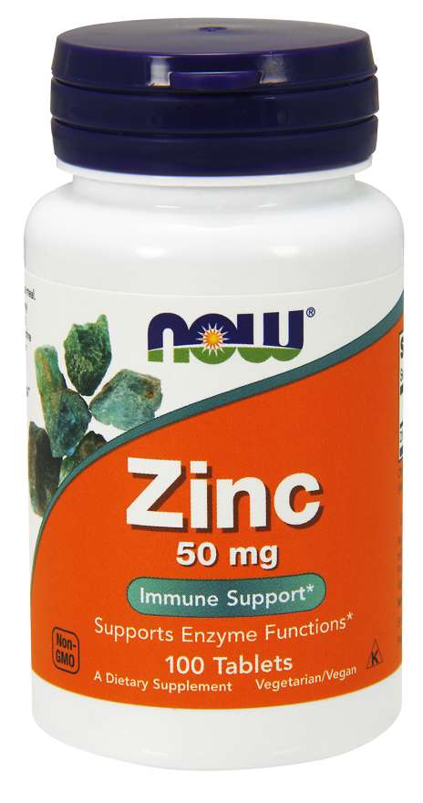 Levně Now® Foods NOW Zinc (zinek glukonát) 50 mg, 100 tablet