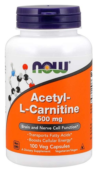 Now® Foods NOW Acetyl-L-Carnitine 500 mg, 100 kapslí