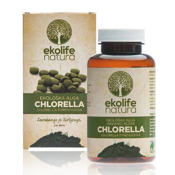 Levně Ekolife Natura - Algae Chlorella Organic 240 tablet (Bio řasa chlorella)