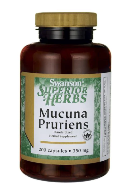 Levně Swanson Mucuna Pruriens Extrakt (Sametové fazole), 350 mg, 200 kapslí