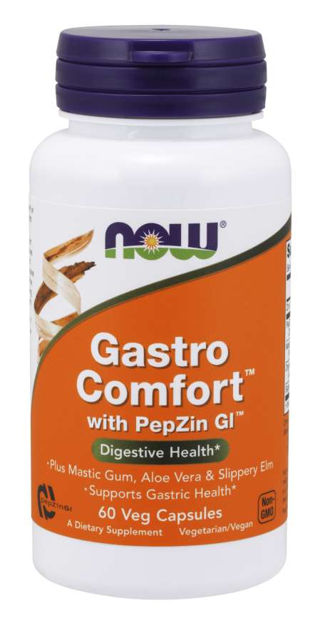 Levně Now® Foods NOW Gastro Comfort s PepZin GI, 60 rostlinných kapslí