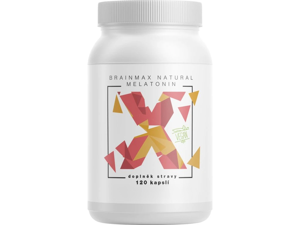 Levně BrainMax Natural MeIatonin, 120 rostlinných kapslí Doplněk stravy