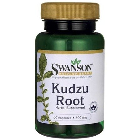 Swanson Kudzu Root (Kuzu kořen), 500 mg, 60 kapslí Obrázek