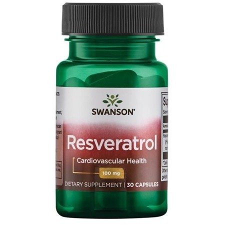 Levně Swanson Resveratrol, 100 mg, 30 kapslí