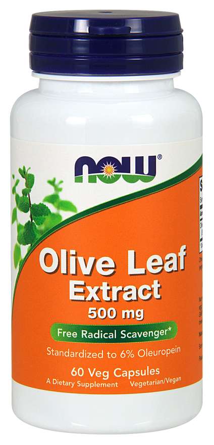 Levně Now® Foods NOW Extrakt z olivových listů, 500 mg x 60 rostlinných kapslí