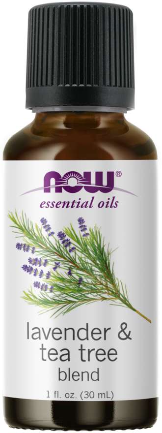 Levně Now® Foods NOW Essential Oil, Lavender & Tea Tree Oil (éterický olej levandule + tea tree), 30 ml