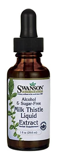 Levně Swanson Milk Thistle (Ostropestřec) - liquid extract, 29 ml, bez cukru a alkoholu