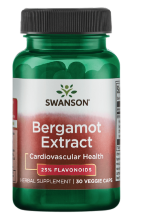 Levně Swanson Bergamot Extract with BERGAVIT, 500mg, 30 rostlinných kapslí