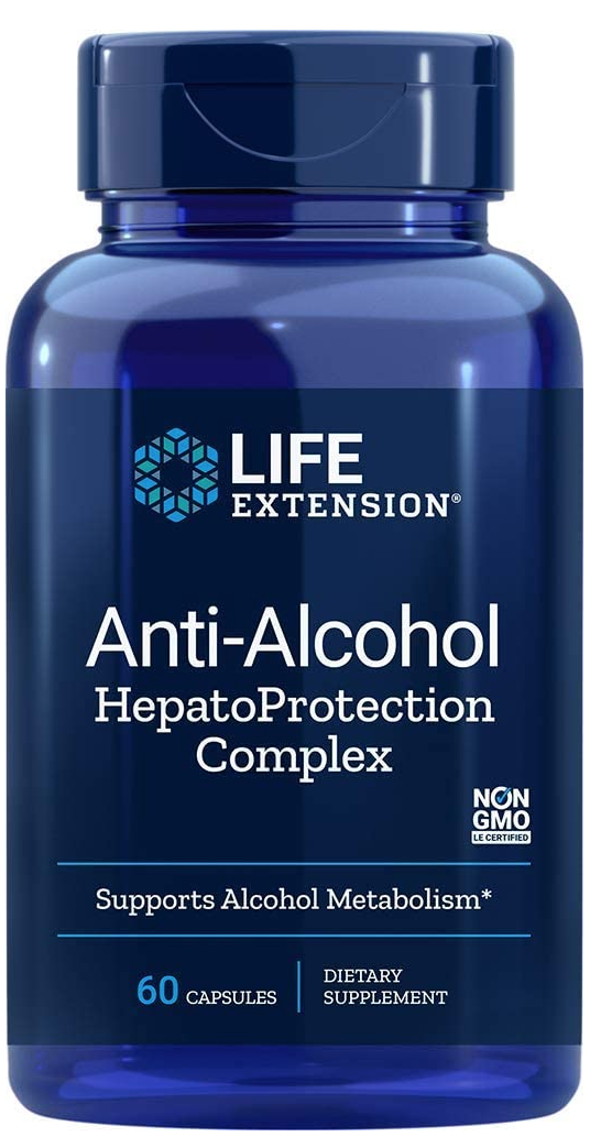 Levně Life Extension Anti-Alcohol Hepatoprotection Complex (Ochrana před alkoholem), 60 softgel kapslí