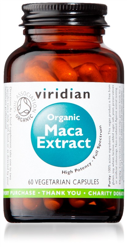 Viridian Organic Maca Extract 60 kapslí Obrázek