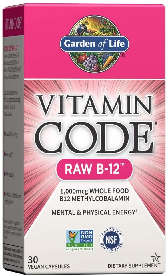 Levně Garden of Life Vitamin Code RAW B12, 1000 mcg, 30 kapslí