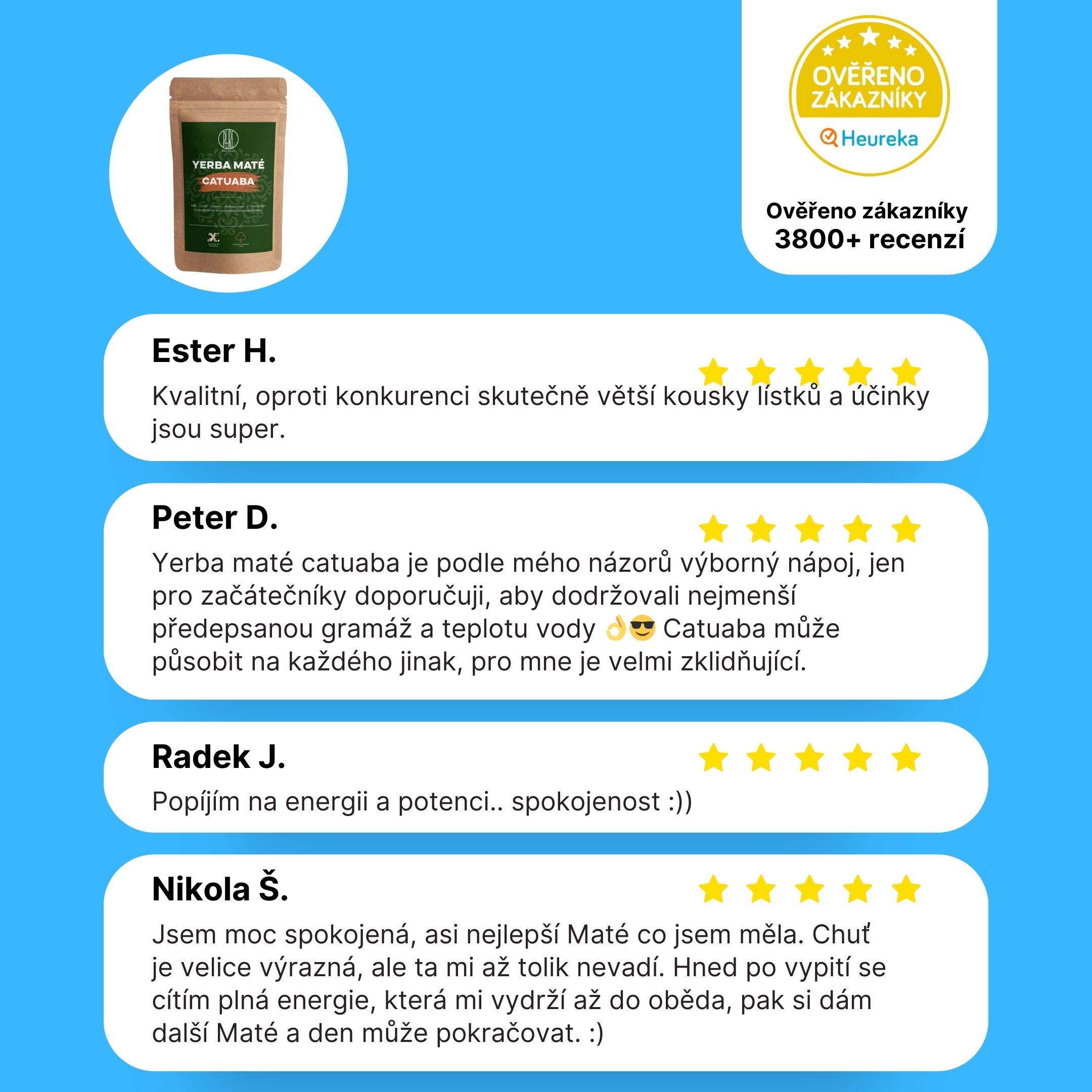 BrainMax Pure Yerba Maté, Catuaba, 1000 g Obrázek