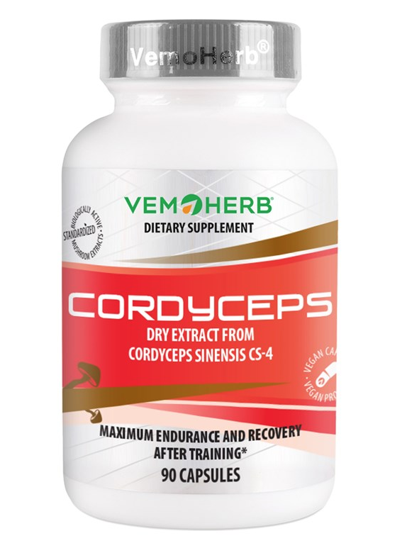 Levně Vemoherb Cordyceps CS-4, 90 kapslí