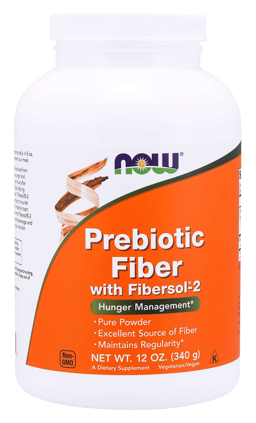 Now® Foods NOW Prebiotic Fiber with Fibersol-2, Prebiotická vláknina s komplexem pro udržení glukózy, 340g Obrázek