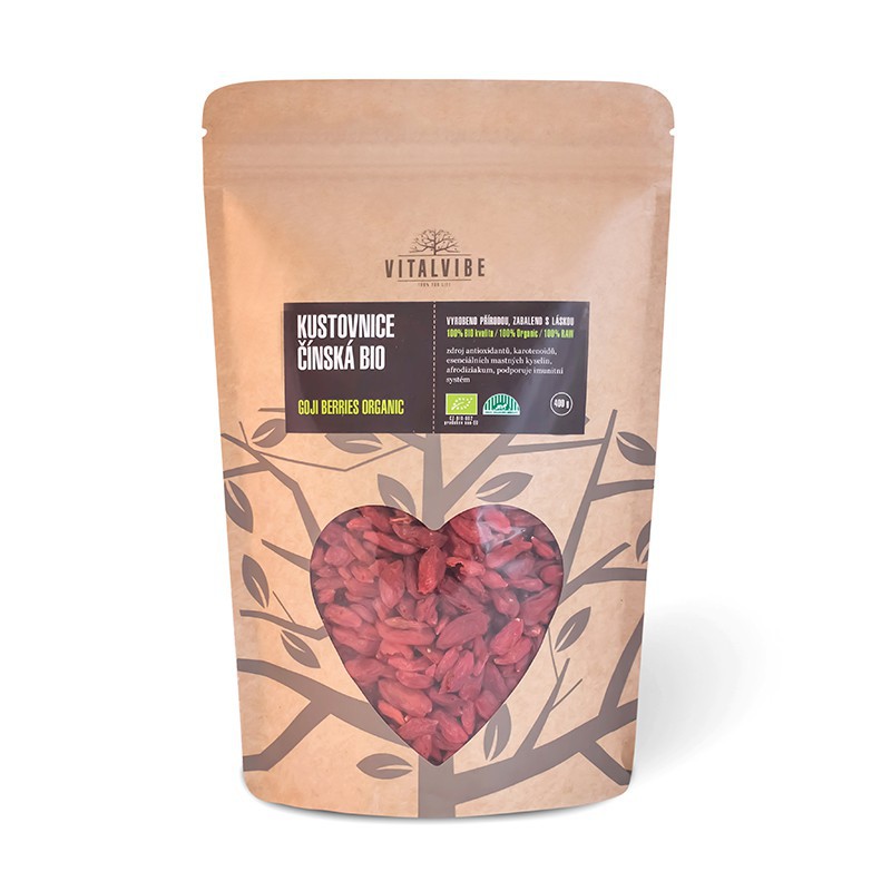 Vitalvibe Kustovnice čínská (goji) BIO, 400 g *CZ-BIO-001 certifikát