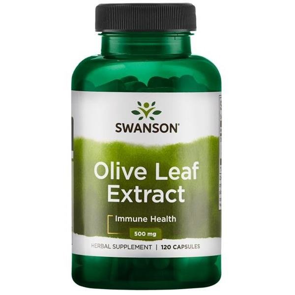 Levně Swanson Olive Leaf Extract 500mg (Extrakt z olivových listů), 120 kapslí