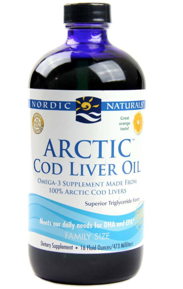 Levně Nordic Naturals Arctic Cod liver oil (olej z tresčích jater) - Pomeranč, 473 ml