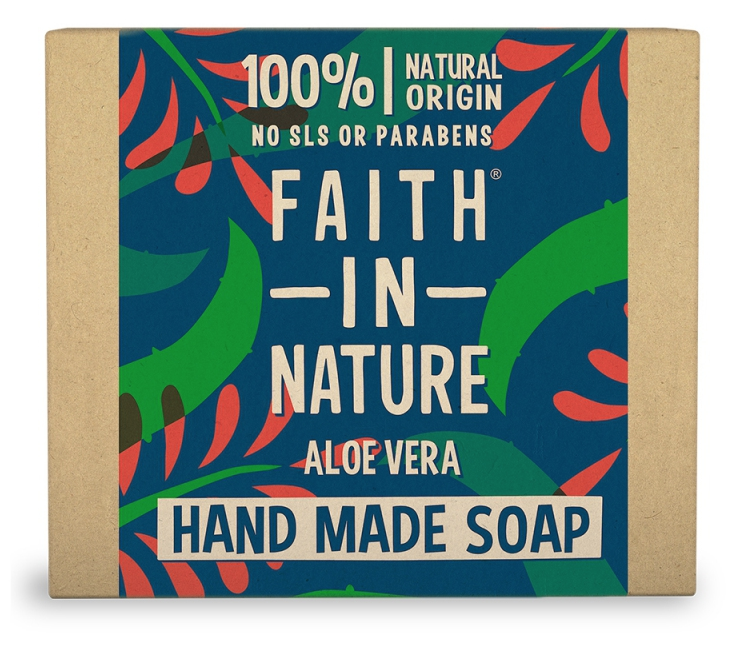 Levně Faith in Nature - Rostlinné tuhé mýdlo s pravým Aloe Vera, 100g