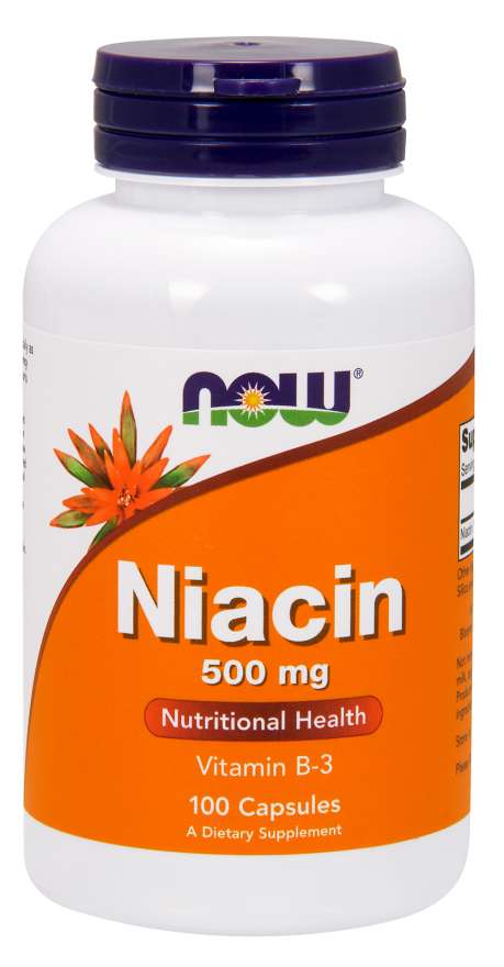 Levně Now® Foods NOW Niacin (Vitamín B3), 500 mg, 100 kapslí