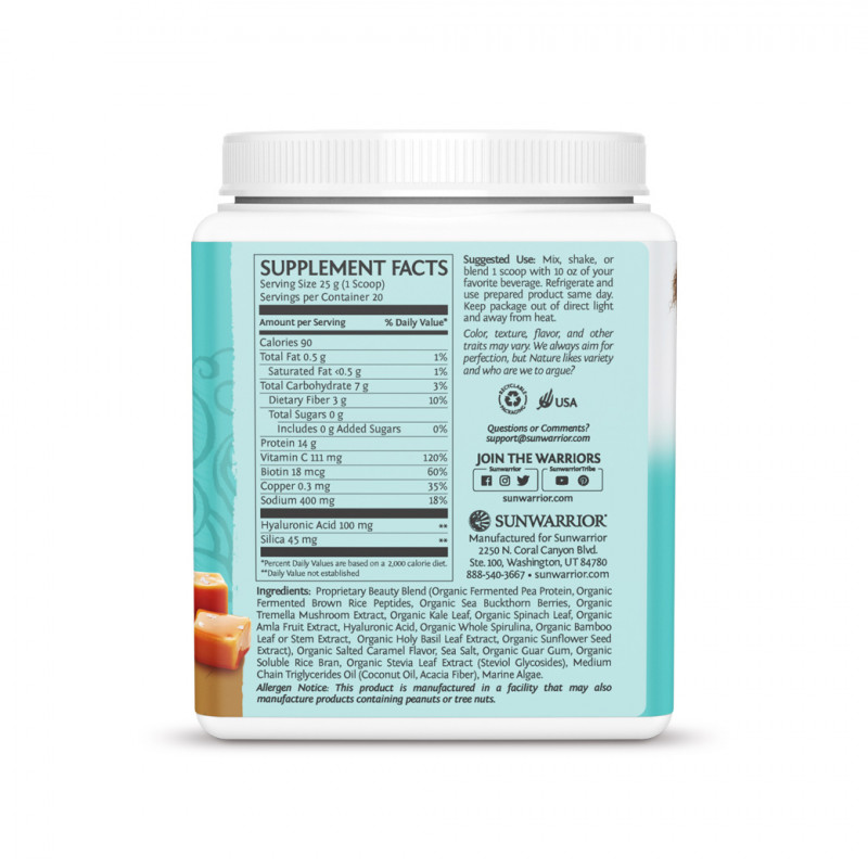 Sunwarrior Collagen 500 g - slaný karamel Obrázek