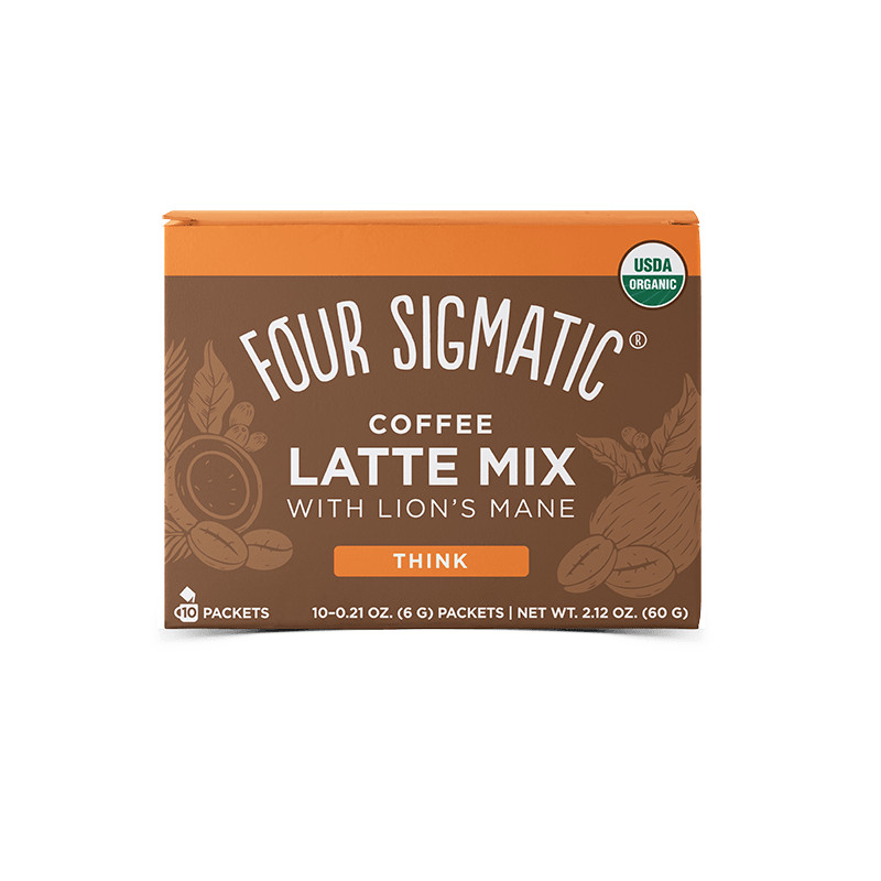 Four Sigmatic Lion's Mane Mushroom Coffee Latte mix Množství: 10 sáčků