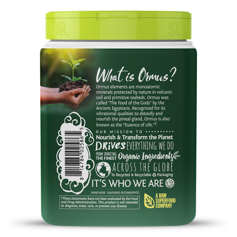 Sunwarrior Ormus Warrior Super Greens Bio 450 g - natural Obrázek