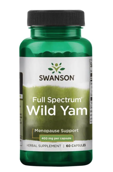 Levně Swanson Full Spectrum Wild Yam (Smldinec chlupatý), 400 mg, 60 kapslí
