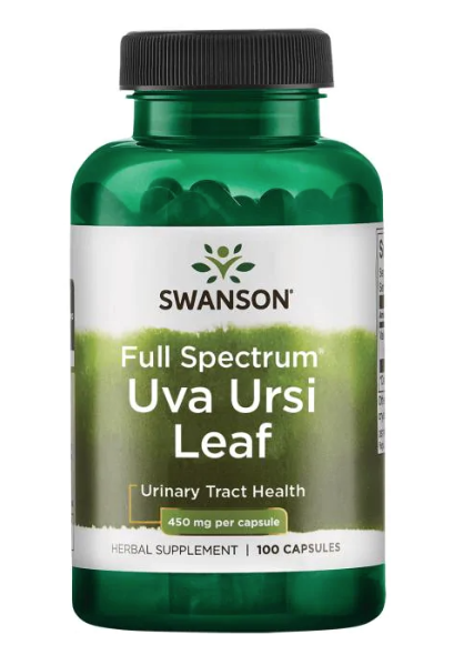 Swanson Uva Ursi Leaf (Medvědice lékařská) , 450 mg, 100 kapslí