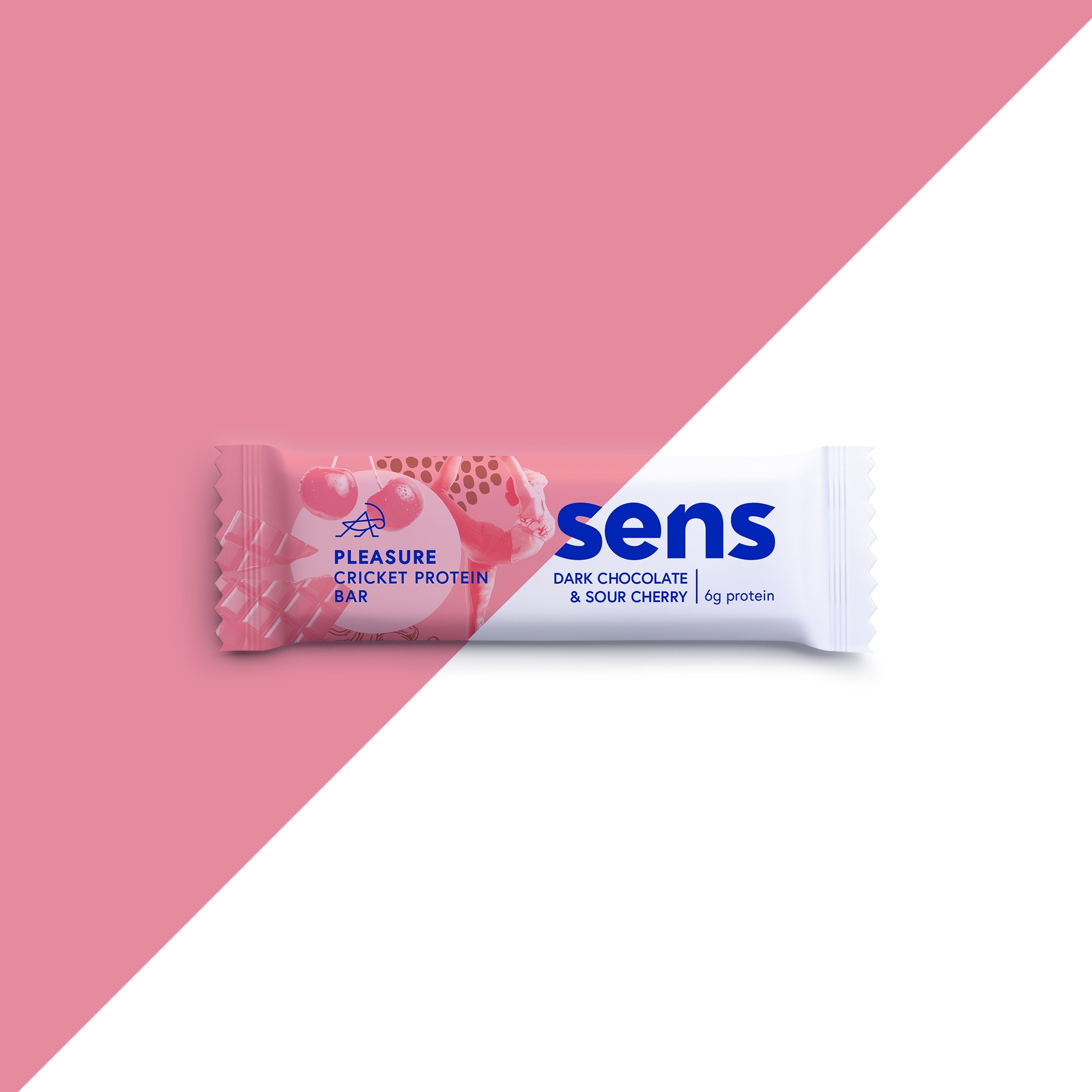 Sens Pleasure protein bar tmavá čokoláda a višeň 40 g Obrázek