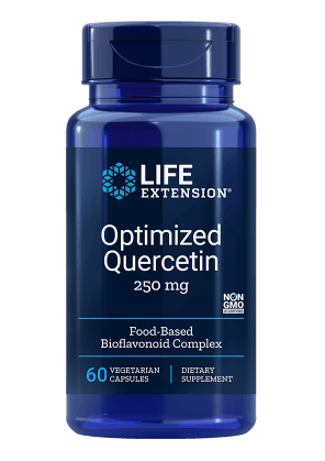 Levně Life Extension, Optimized Quercetin, Kvercetin, 250 mg, 60 rostlinných kapslí