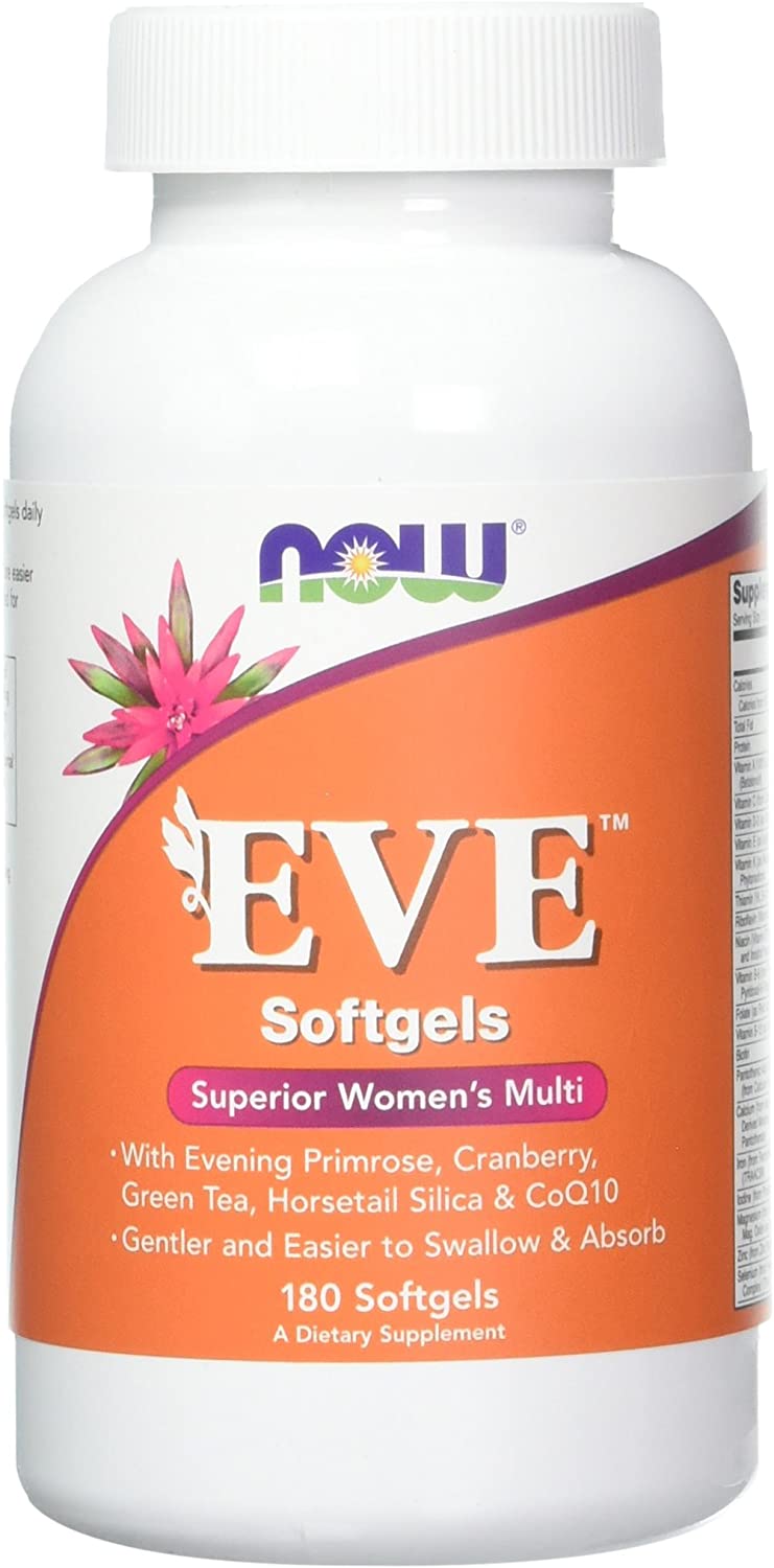 Now® Foods NOW Multi Vitamins Eve, Multivitamín pro Ženy, 180 softgel kapslí Obrázek