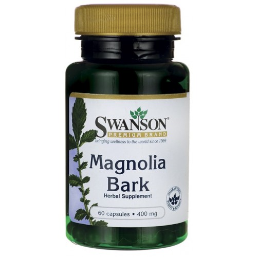 Levně Swanson Magnolia Bark (extrakt z magnolie), 400 mg, 60 kapslí