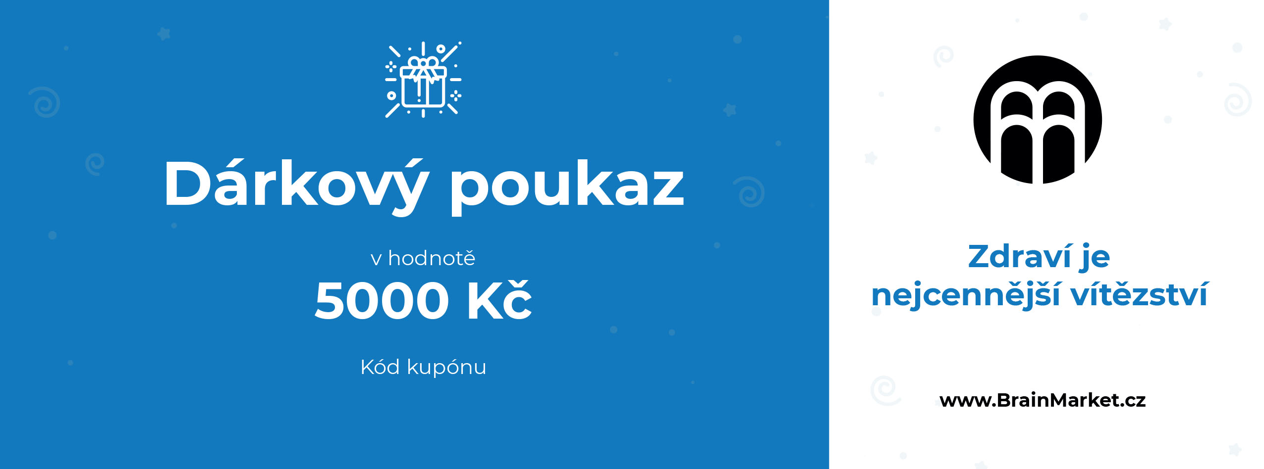 BrainMax Dárková elektronická poukázka 5000 Kč