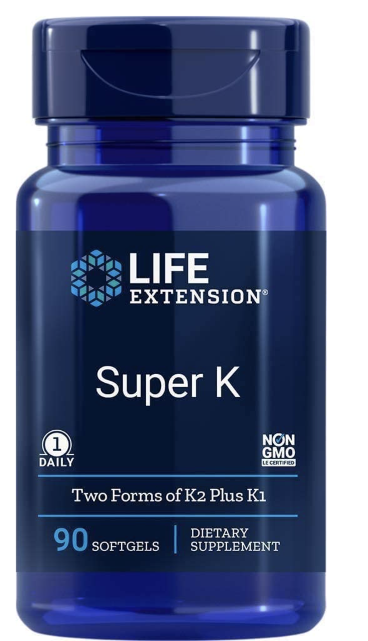 Levně Life Extension Super K, Vitamin K1, K2 (MK-4 and MK-7), 90 softgel kapslí