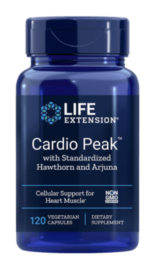 Levně Life Extension Cardio Peak s hlohem a arjunou, Podpora Srdce a Cév, 120 rostlinných kapslí