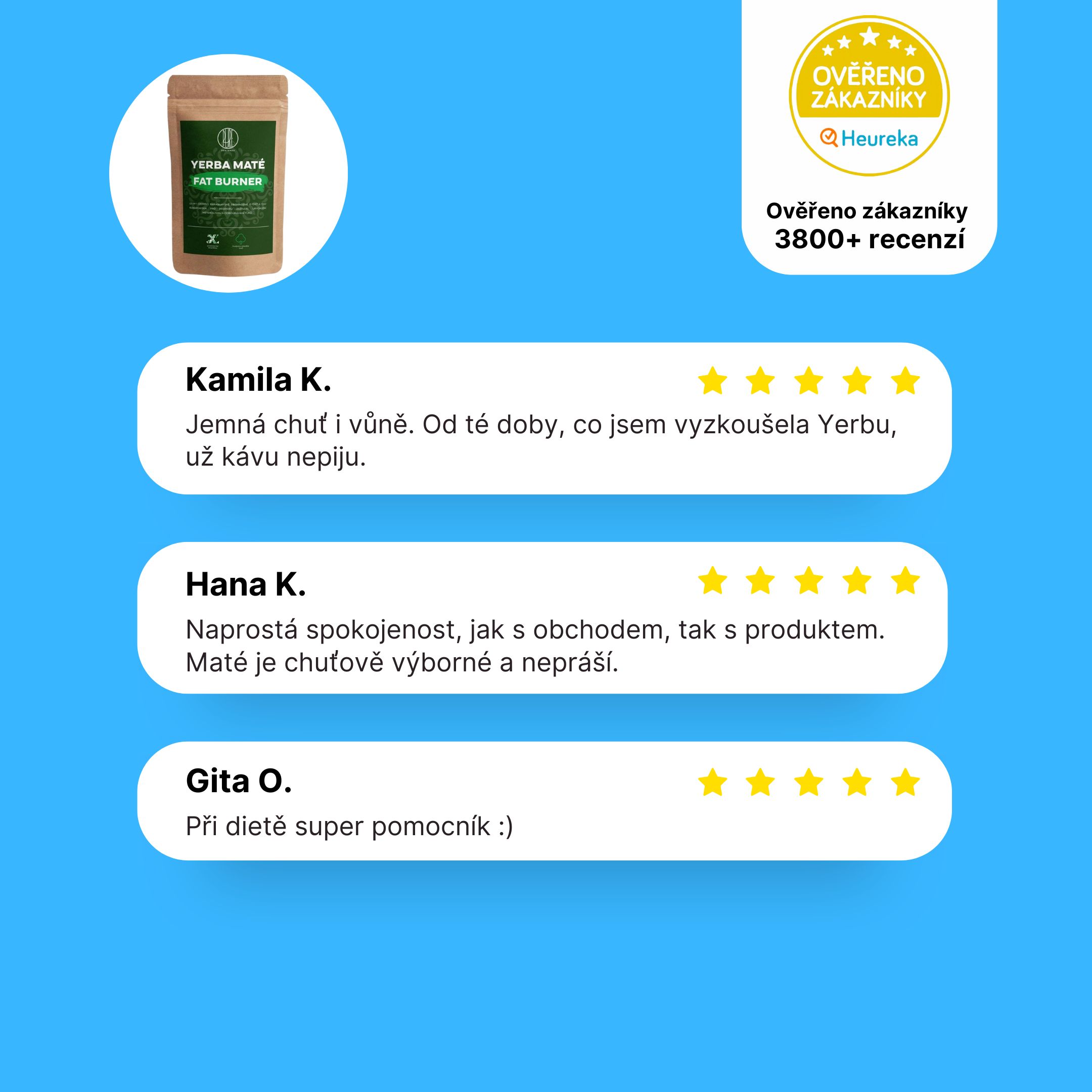 BrainMax Pure Yerba Maté, Fat Burner 1000 g Obrázek
