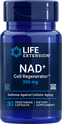 Life Extension NAD+ (NIAGEN®) Cell Regenerator, nikotinamid ribosid 300 mg, 30 rostlinných kapslí