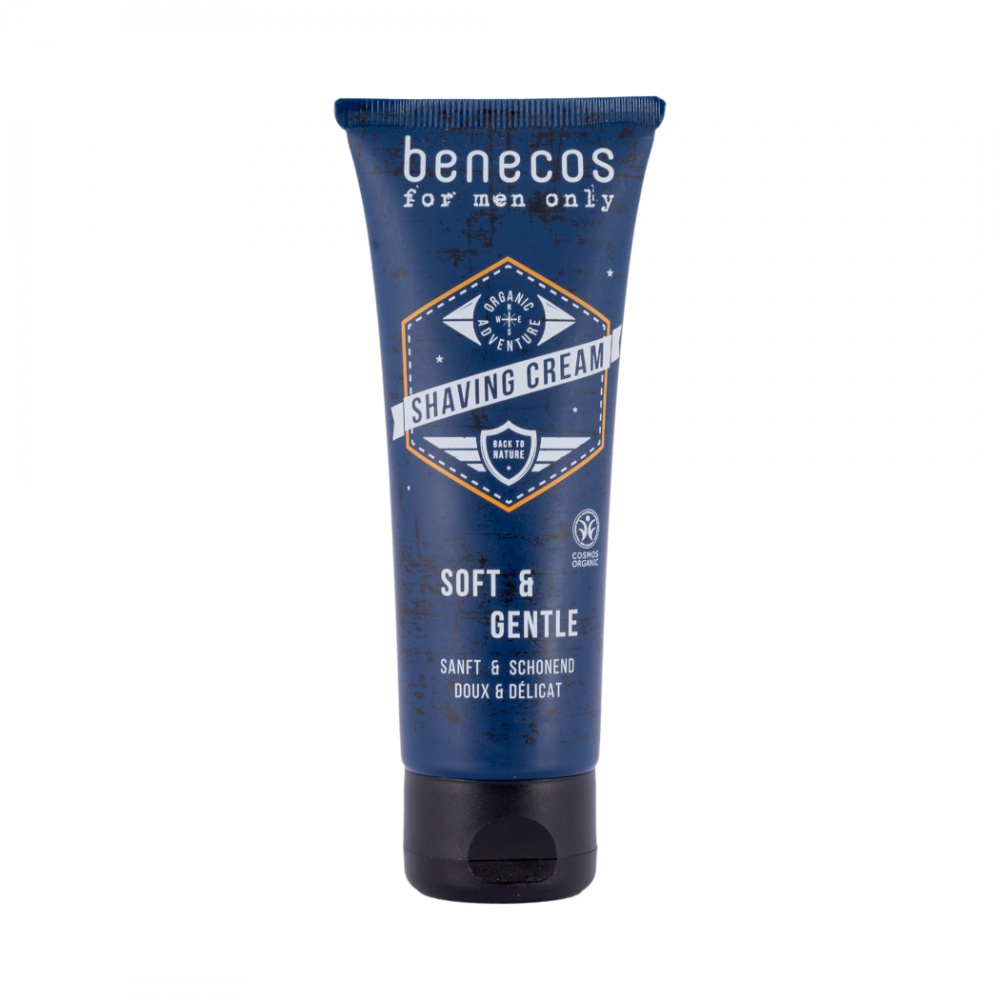 Benecos - Krém na holení pro muže, 75 ml BIO