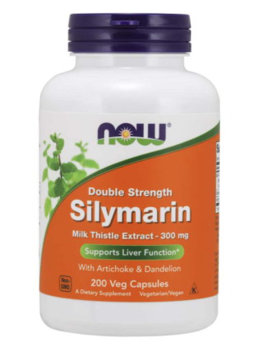 Levně Now® Foods NOW Double Strength Silymarin milk thistle extract (extrakt z ostropestřce s artyčokem a pampeliškou), 300 mg, 200 rostlinných kapslí