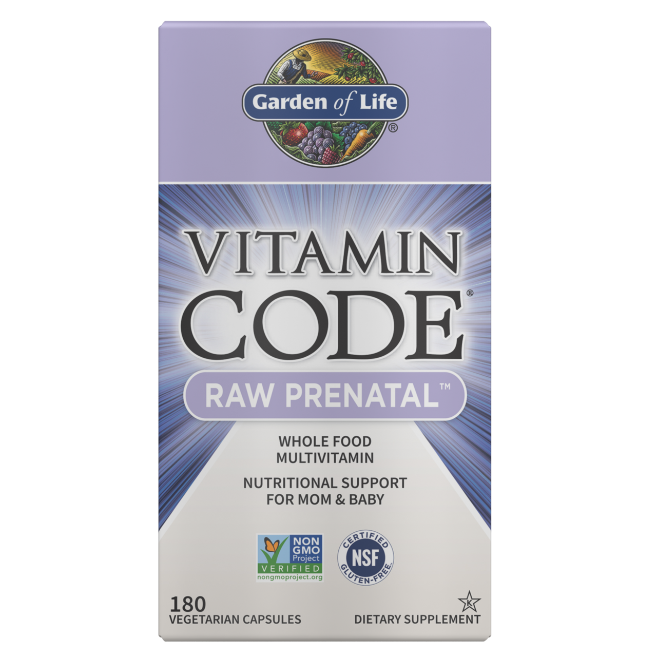 Levně Garden of Life Vitamin Code RAW Prenatal (multivitamín pro těhotné ženy), 180 rostlinných kapslí