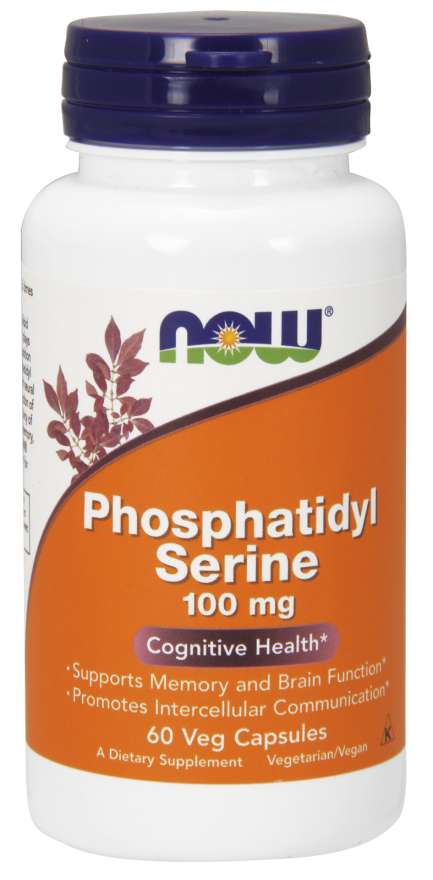Now® Foods NOW Phosphatidyl Serine (Fosfatidylserin), 100 mg, 60 rostlinných kapslí