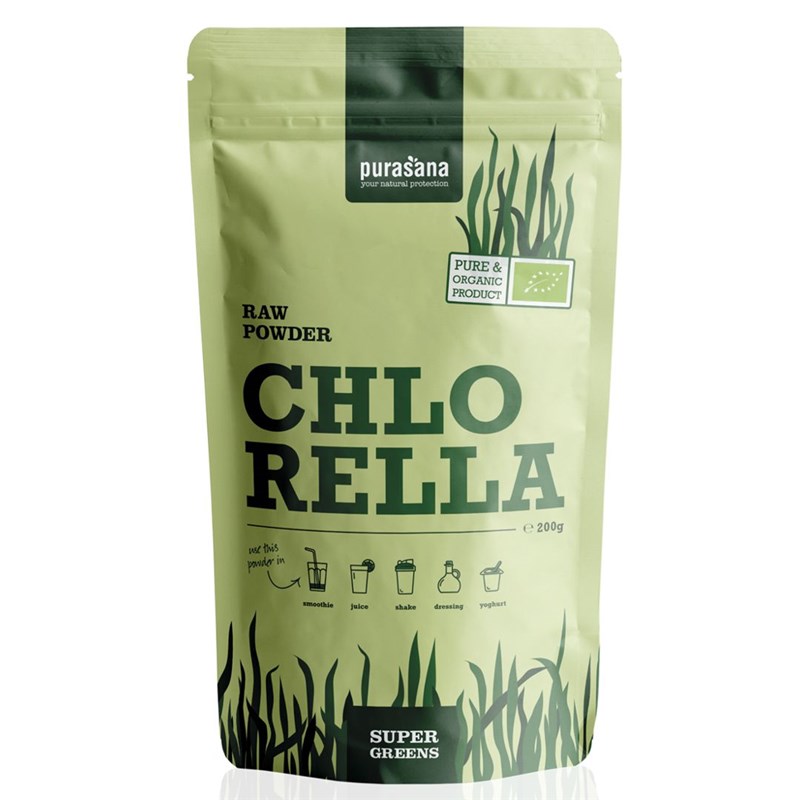 Purasana Chlorella BIO 200g *CZ-BIO-001 certifikát