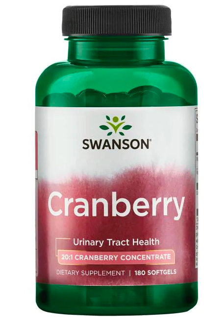 Levně Swanson Cranberry (Brusinka), 180 softgelových kapslí