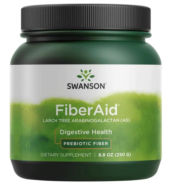 Levně Swanson FiberAid Larch Tree Arabinogalactan AG (Prebiotická vláknina), 250 g