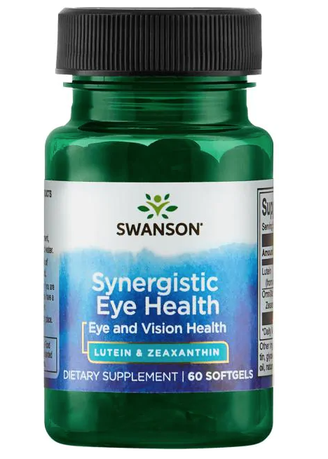 Swanson Synergistic Eye Health - Lutein & Zeaxanthin (zdraví očí), 60 softgelových kapslí