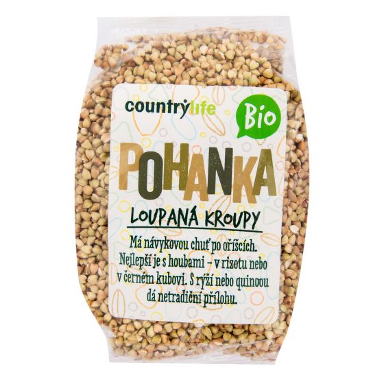 Levně CountryLife - Pohanka loupaná kroupy BIO, 500g *CZ-BIO-001 certifikát