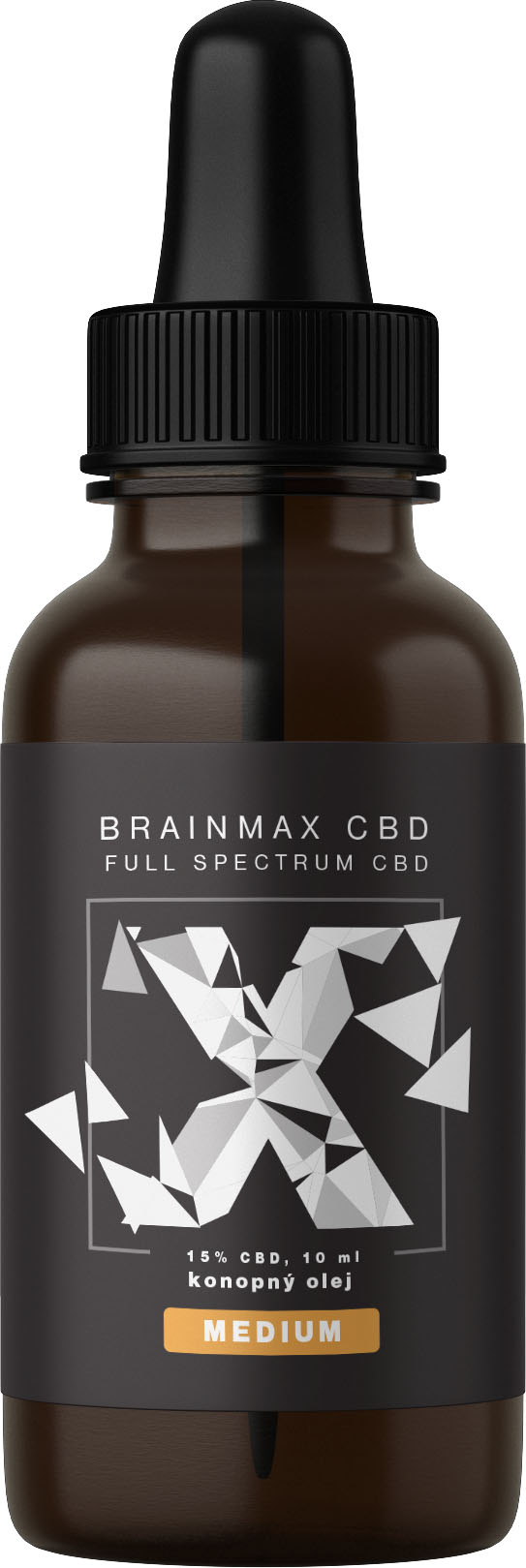 BrainMax CéBéDé MEDIUM, 15%, éterický olej, 10 ml