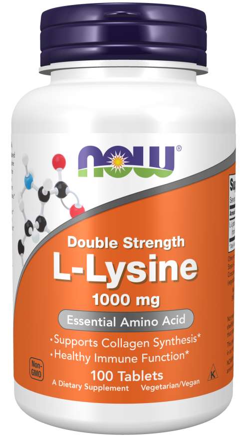 Levně Now® Foods Now L-Lysine (L-lysin), 1000 mg, 100 tablet