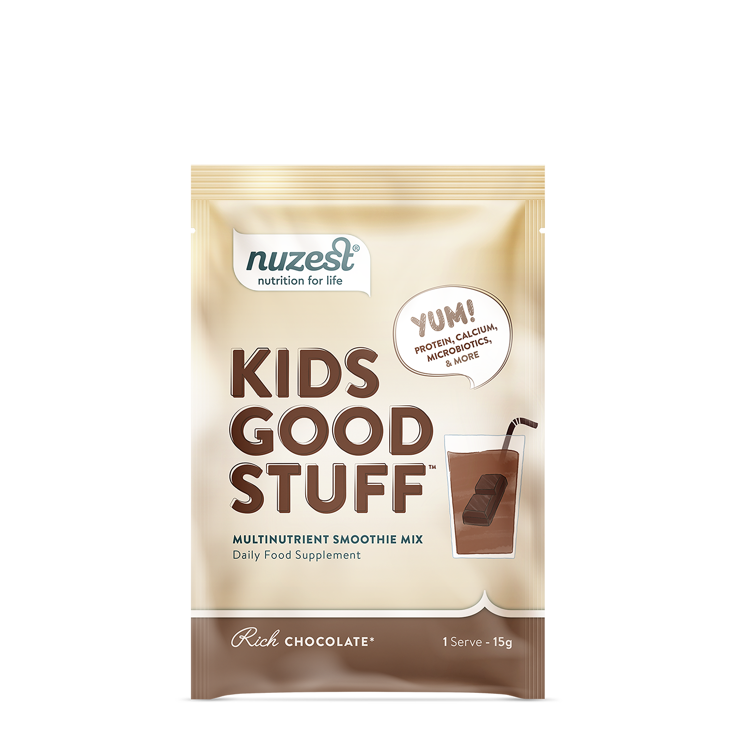 Nuzest - Kids Good Stuff, Rich Chocolate Balení: 15g