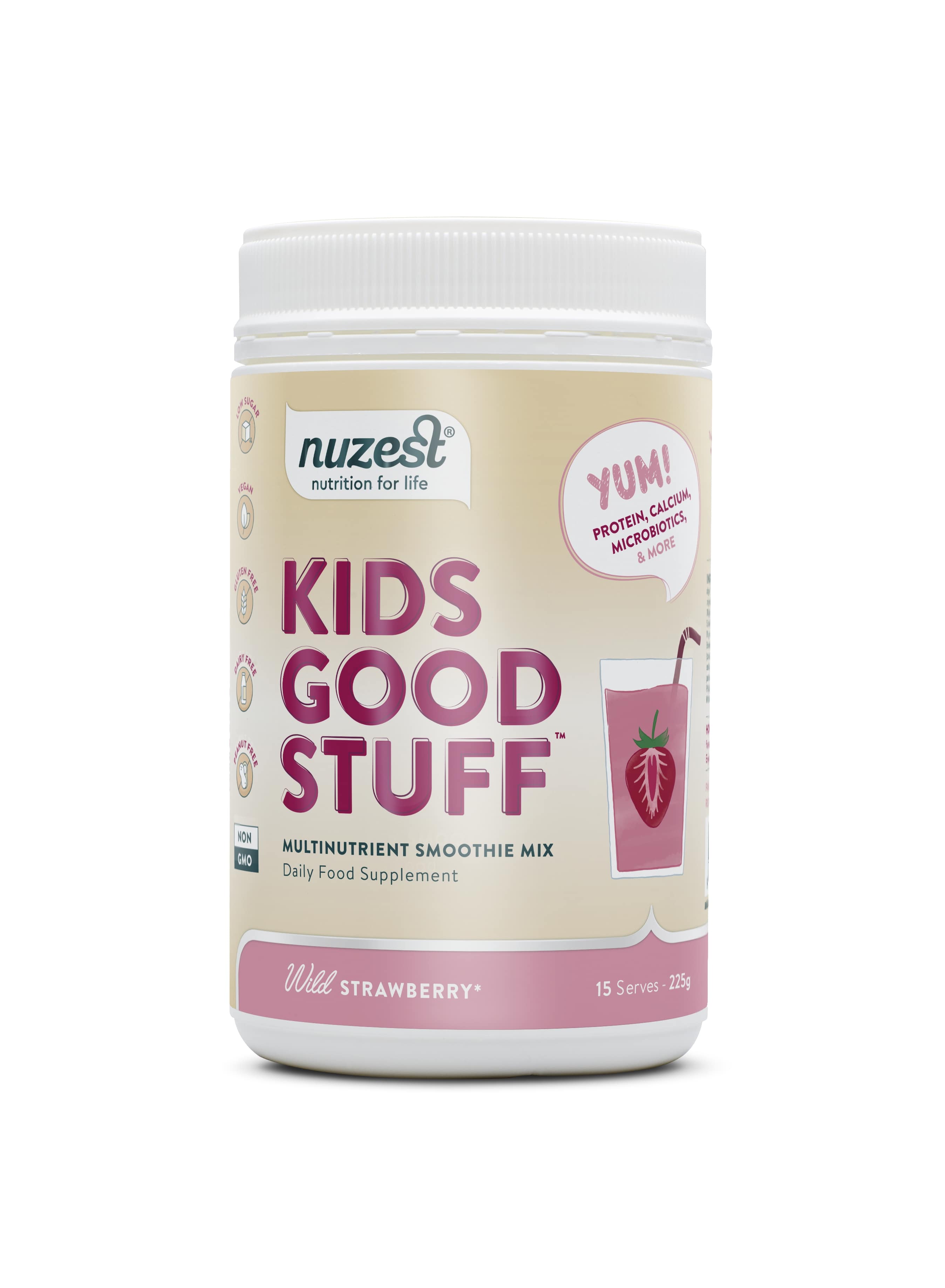 Nuzest - Kids Good Stuff, Wild Strawberry Balení: 225g